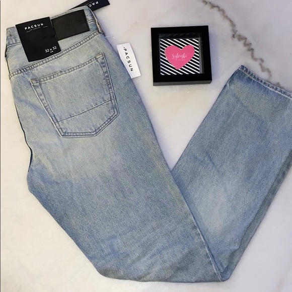 🔥 PacSun Light Destroy Slim Fit Jeans NWT - Picture 4 of 6